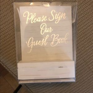 Wedding guestbook sign